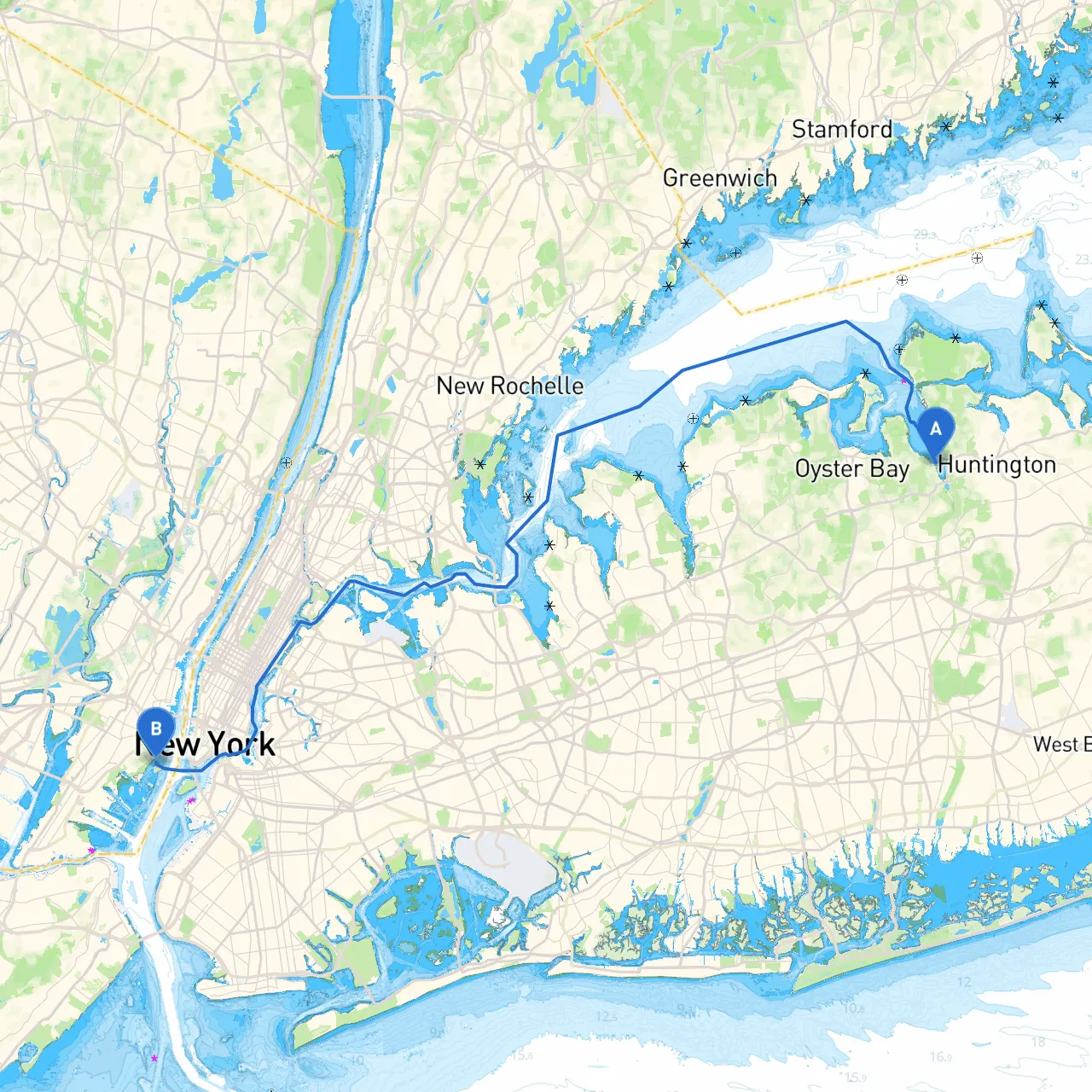 Syosset to Jersey City