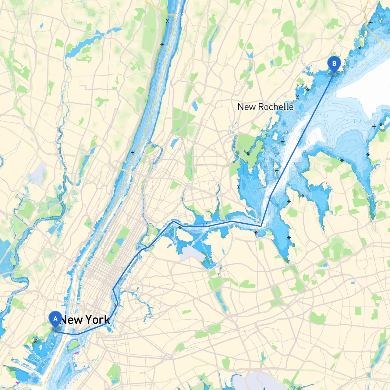 Jersey City to Rye