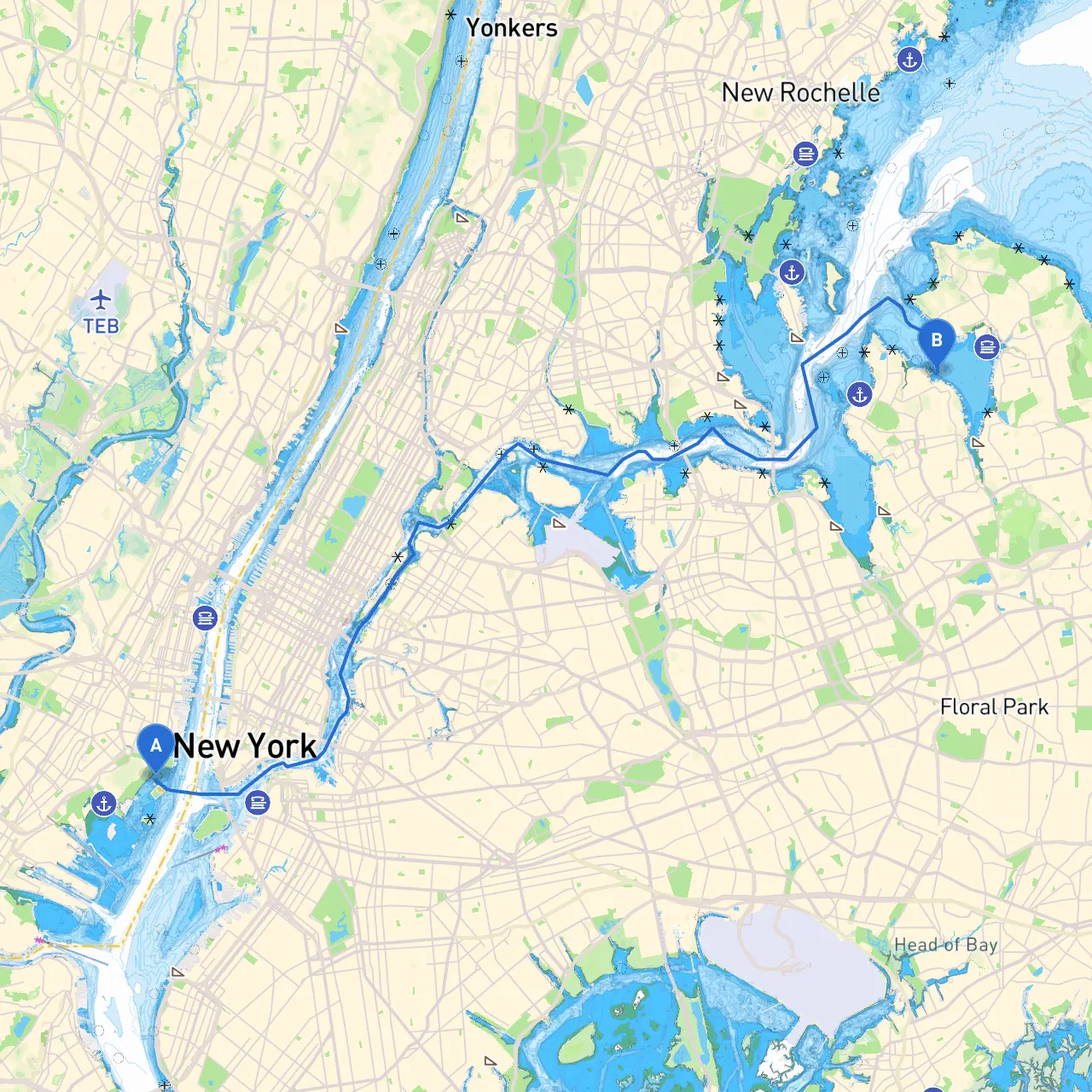 Jersey City to Port Washington