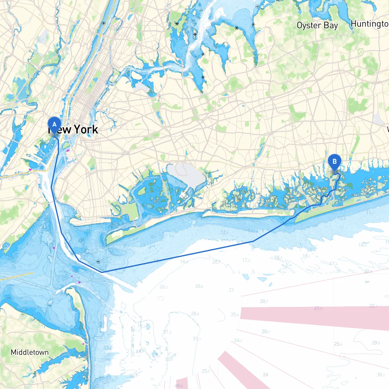 Jersey City to Seaford