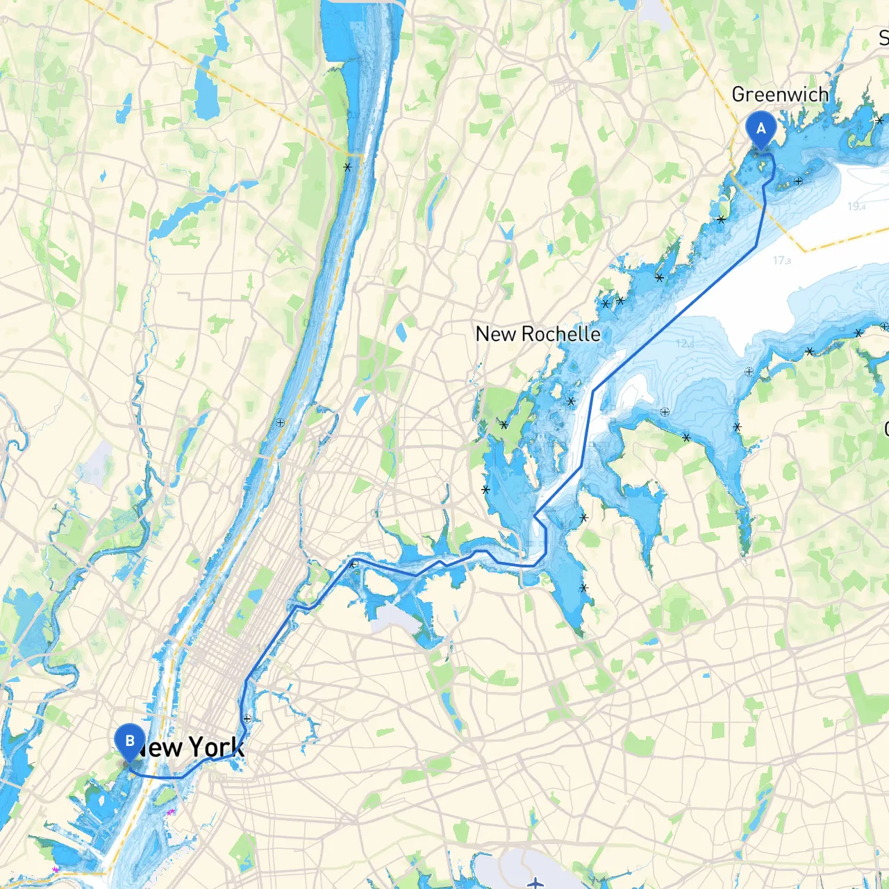 Greenwich to Jersey City