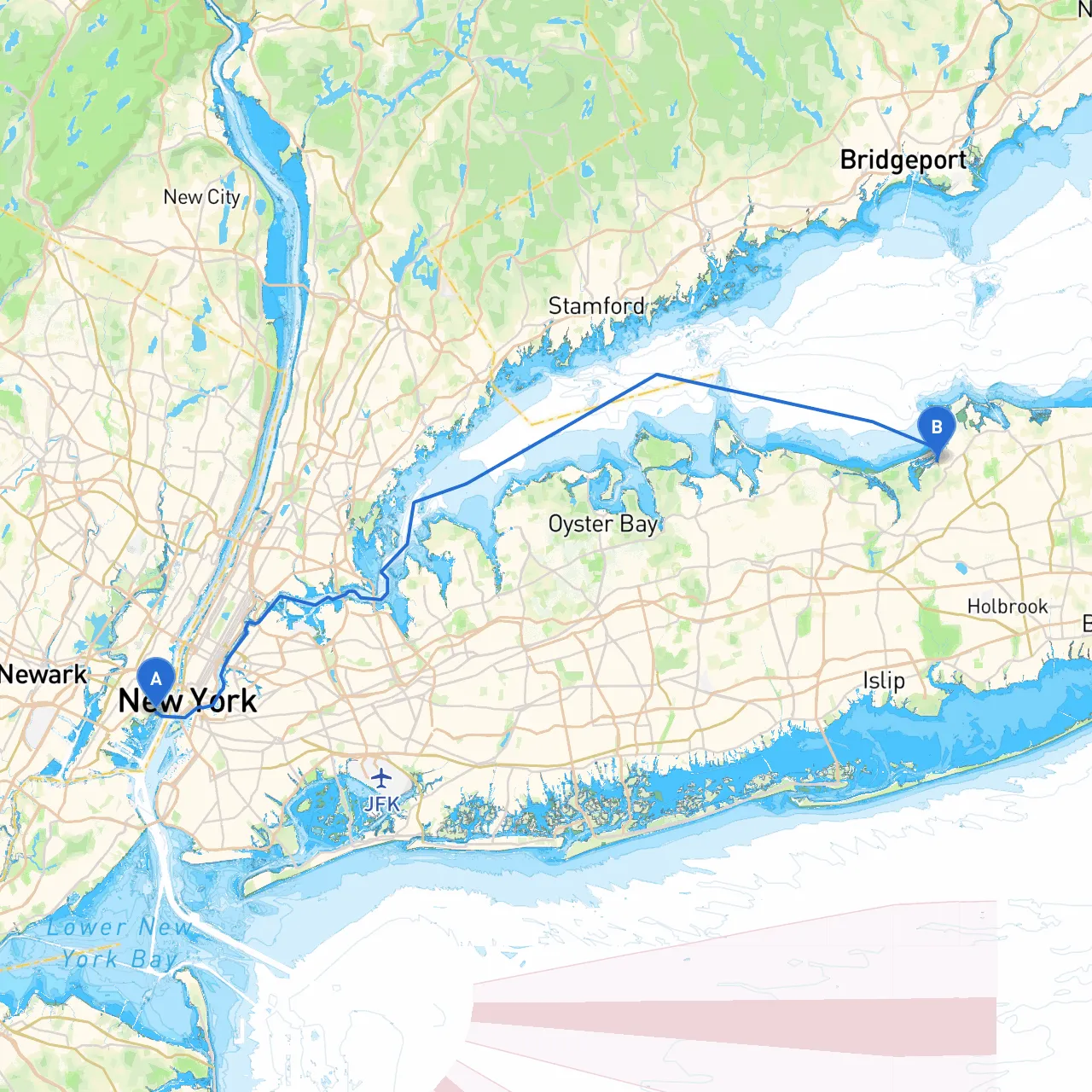 Jersey City to Stony Brook
