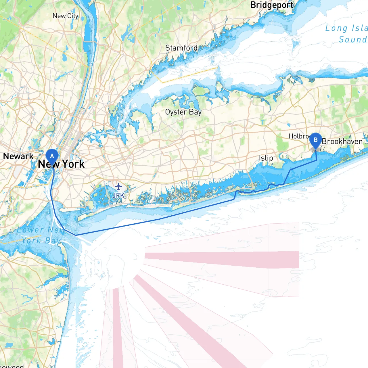 Jersey City to Patchogue
