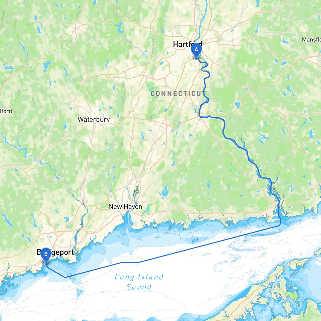 Wethersfield to Bridgeport