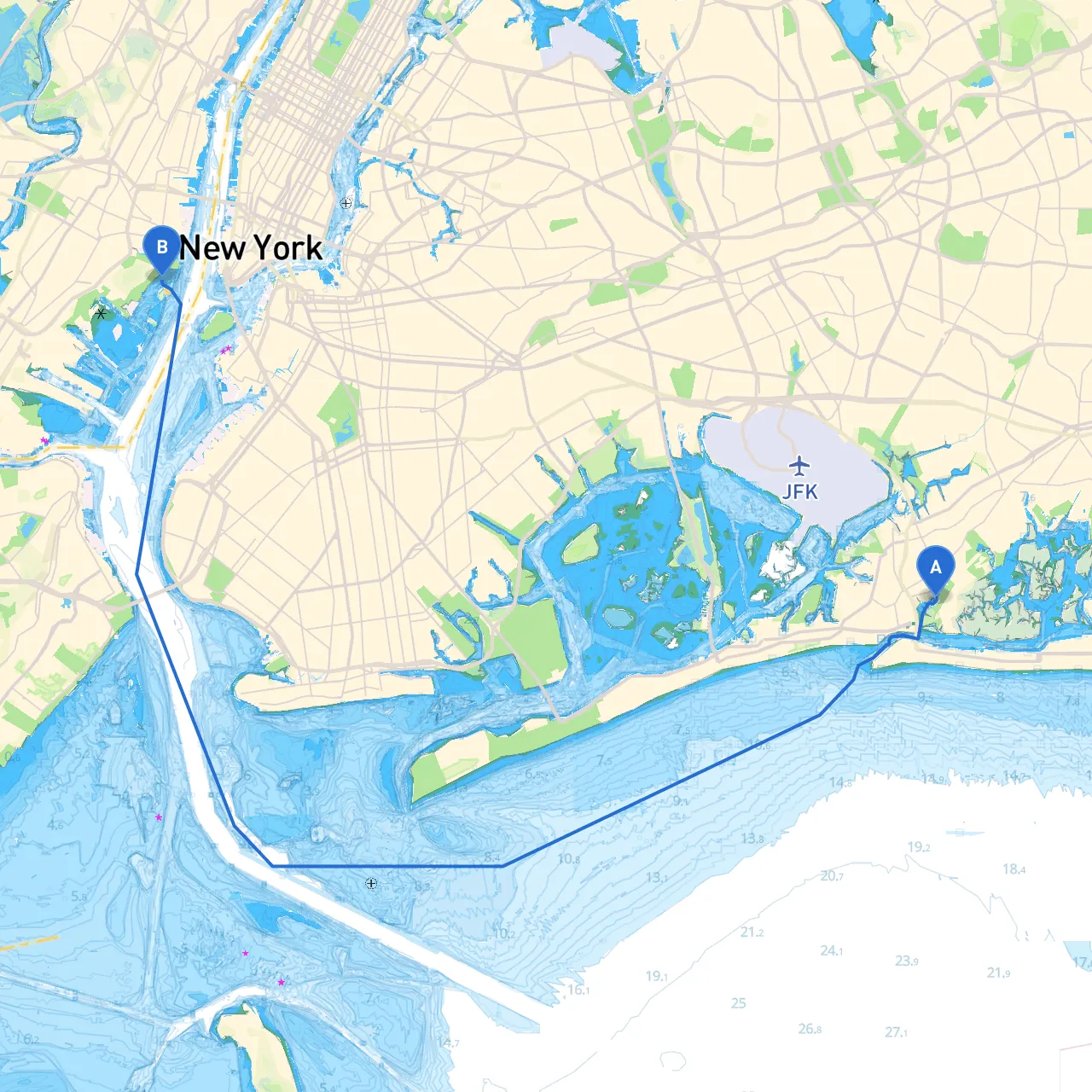 Village of Lawrence to Jersey City
