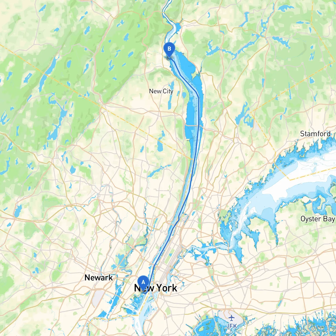Jersey City to West Haverstraw