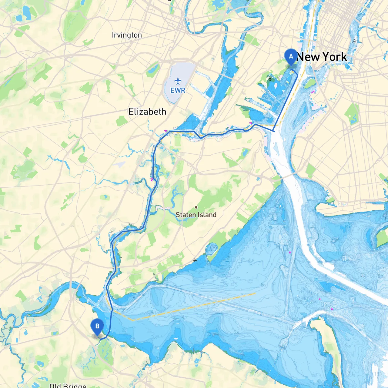 Jersey City to South Amboy