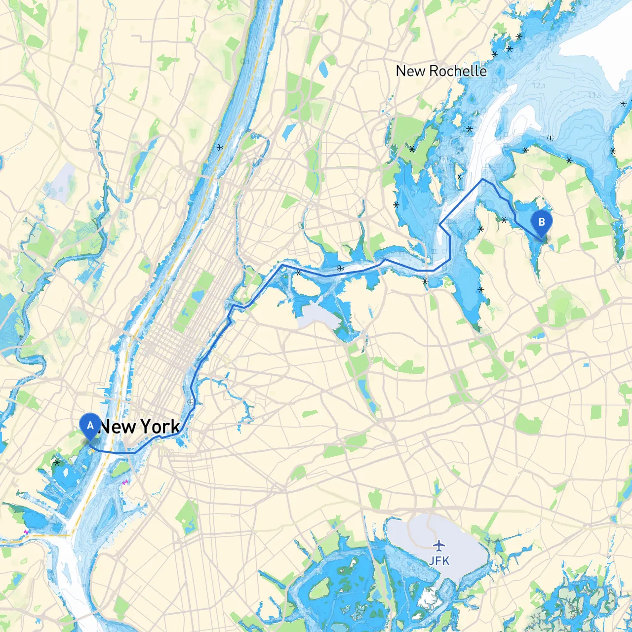 Jersey City to Manhasset