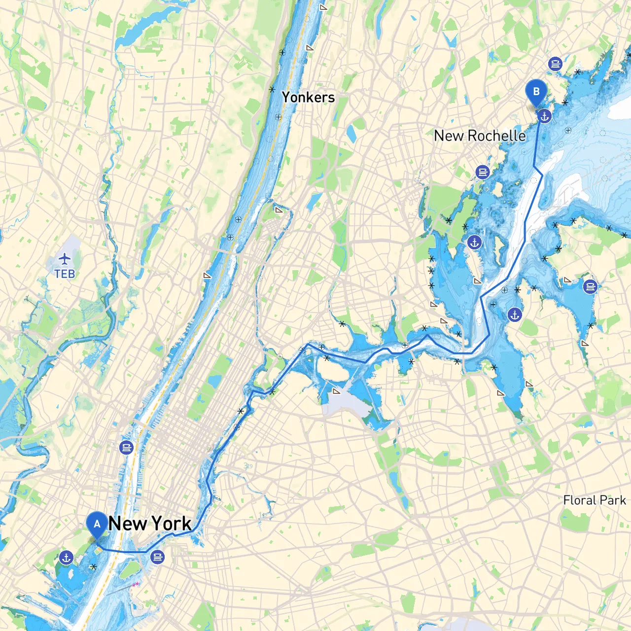 Jersey City to Larchmont