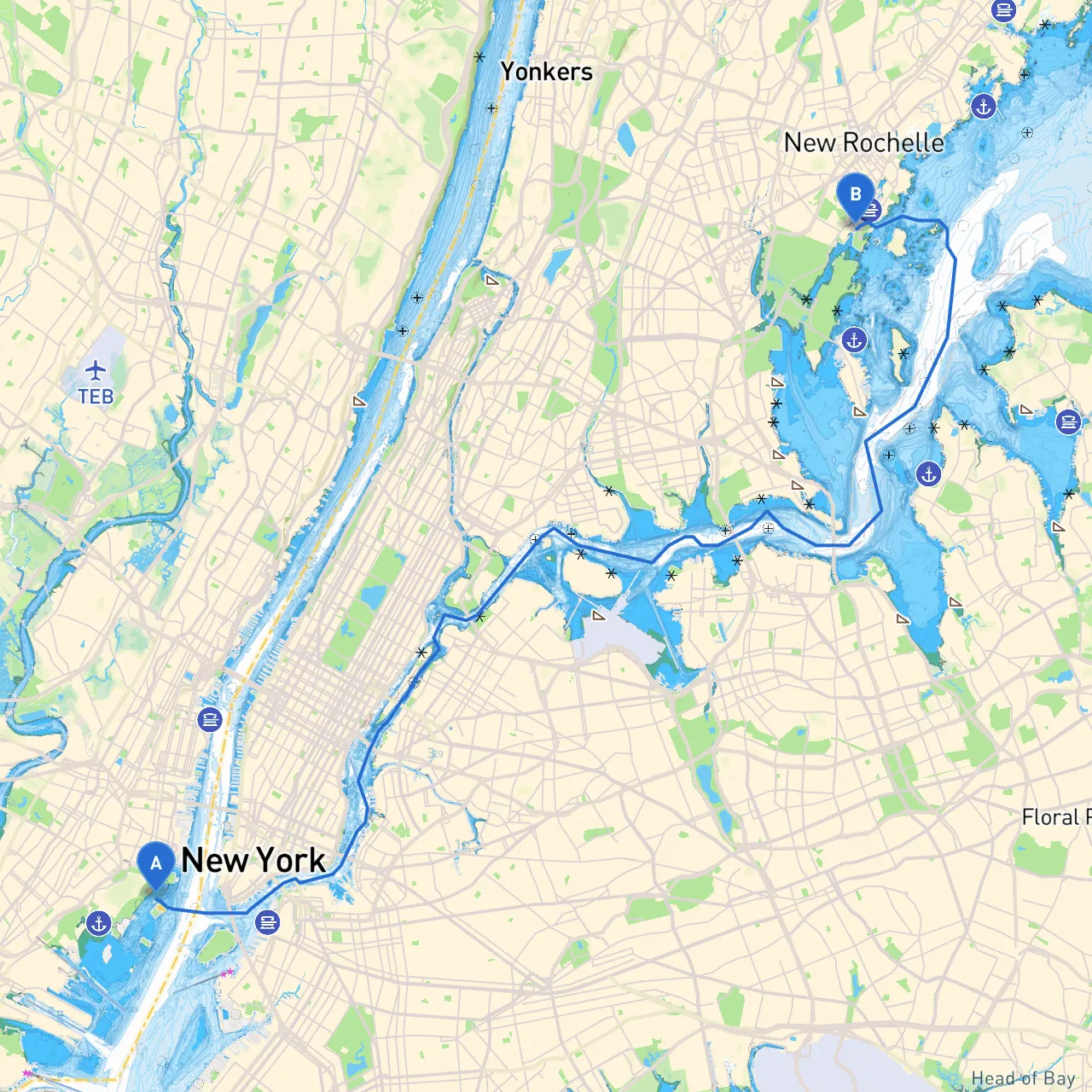 Jersey City to Pelham Manor