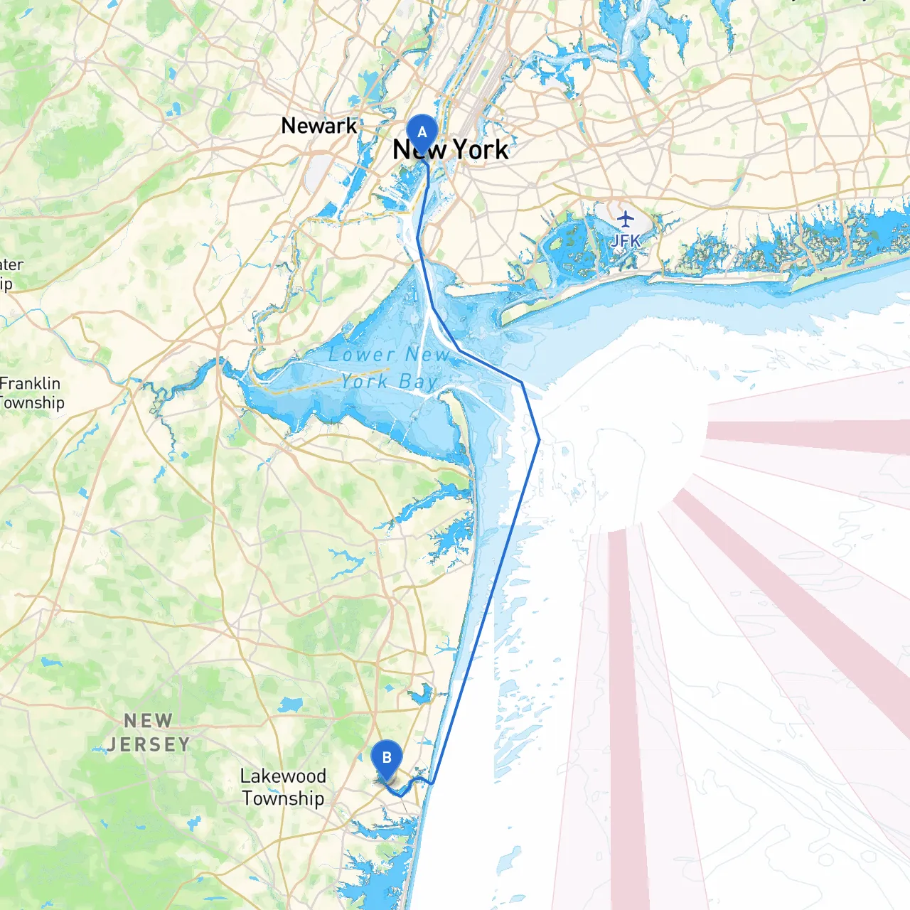 Jersey City to Point Pleasant