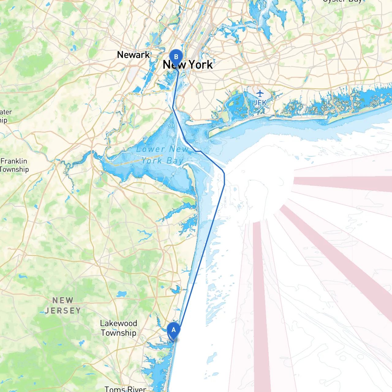 Bay Head to Jersey City