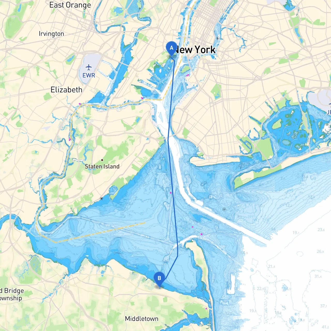 Jersey City to Leonardo