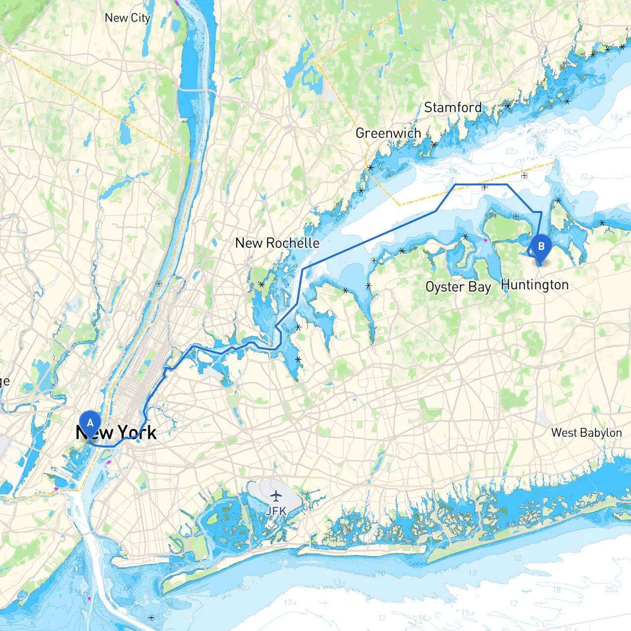 Jersey City to Halesite