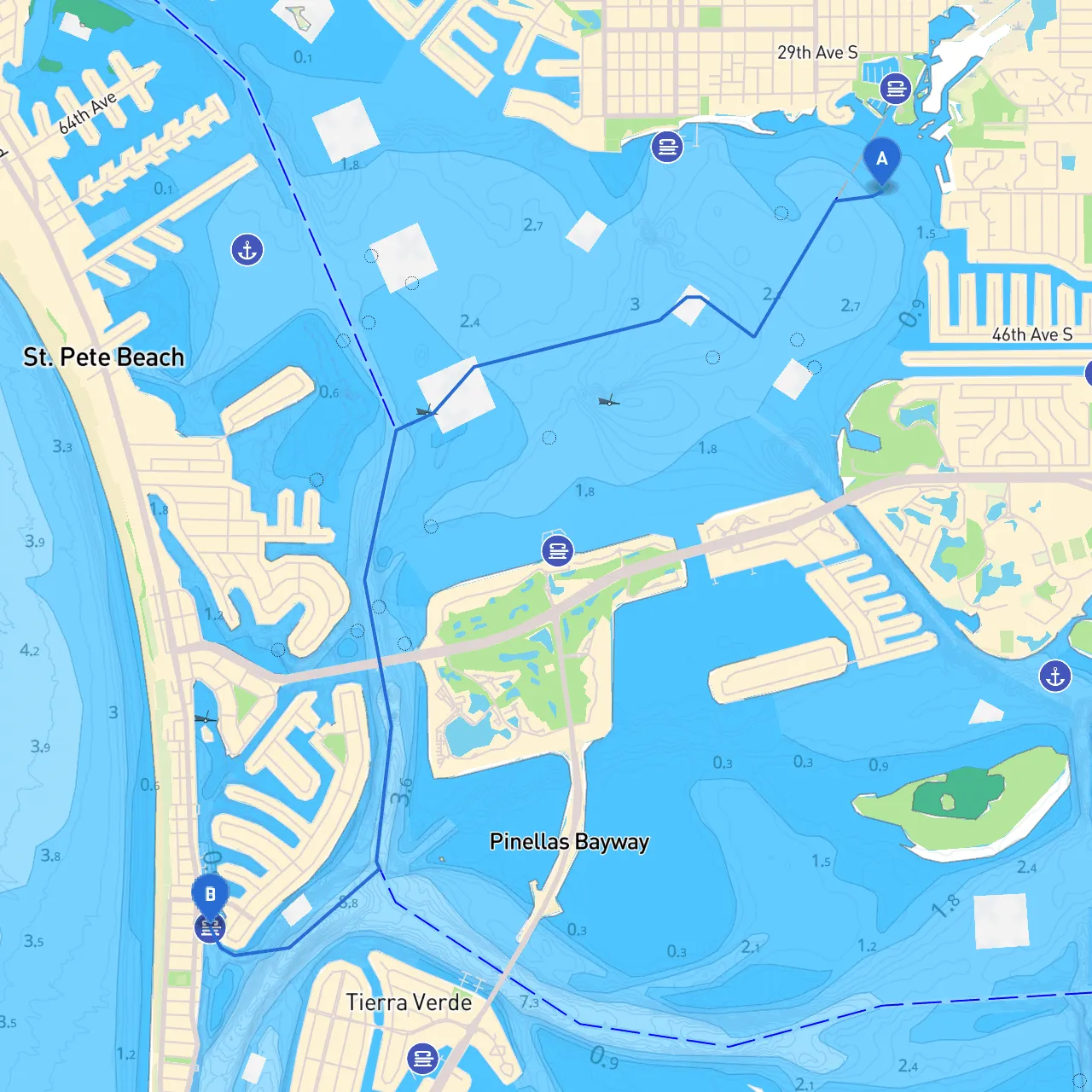 Saint Petersburg to St. PETE BEACH