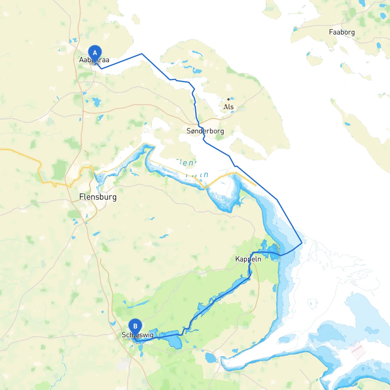 Aabenraa to Schleswig
