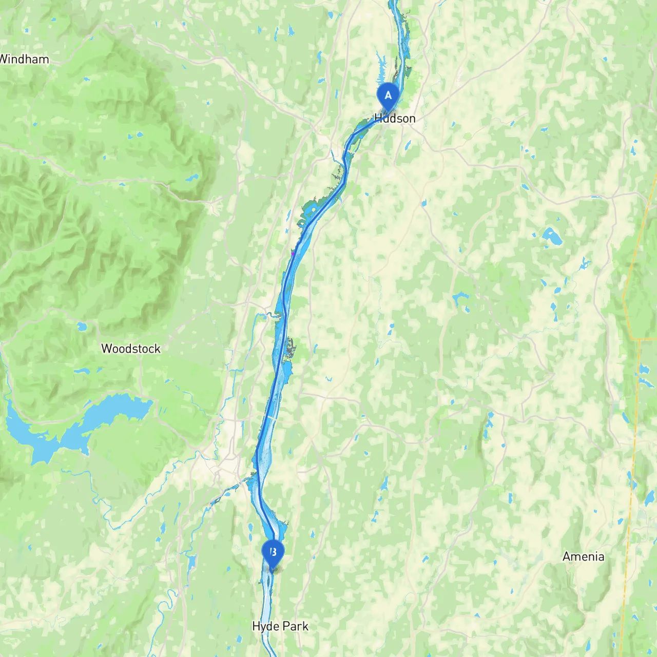 Hudson to Staatsburg