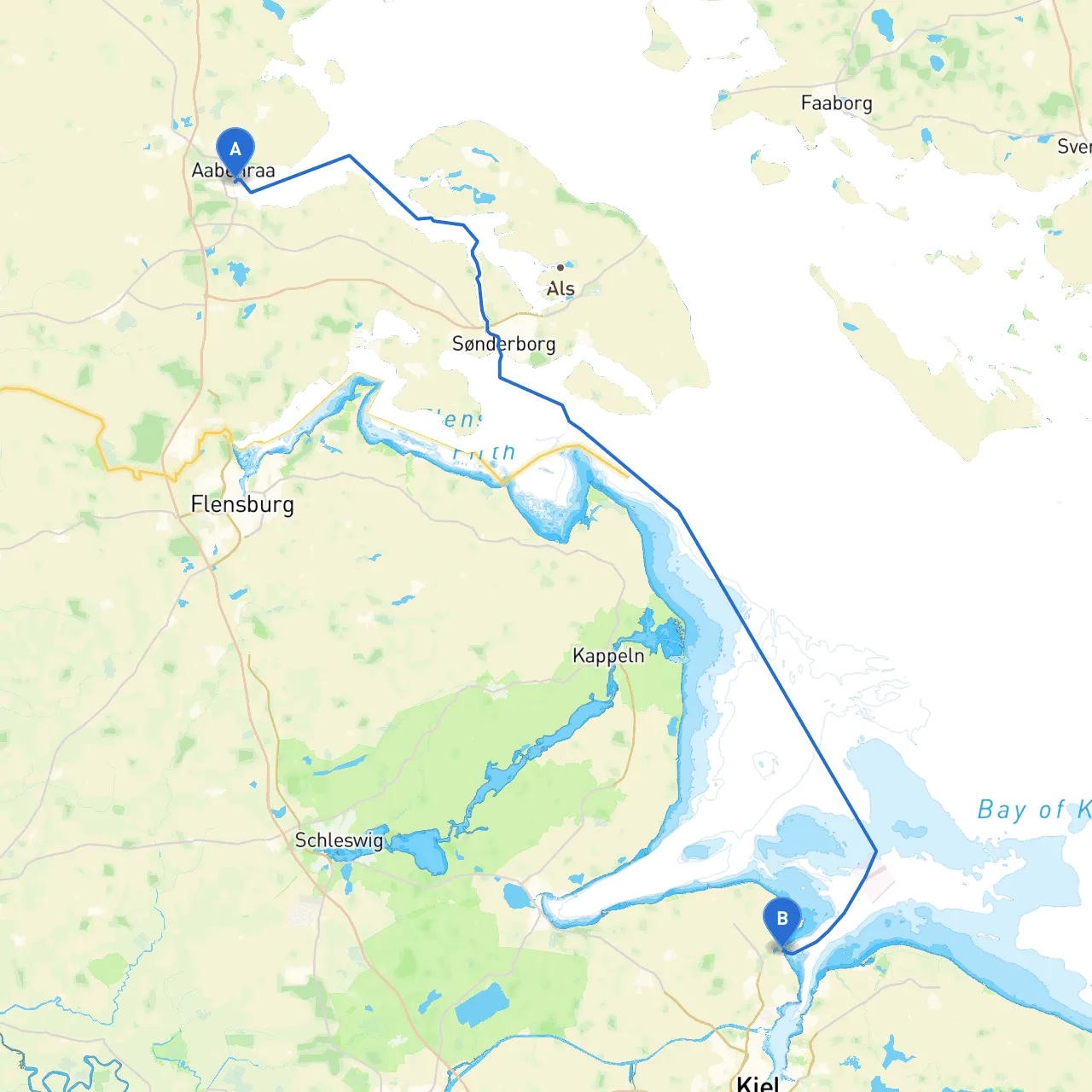 Aabenraa to Kiel