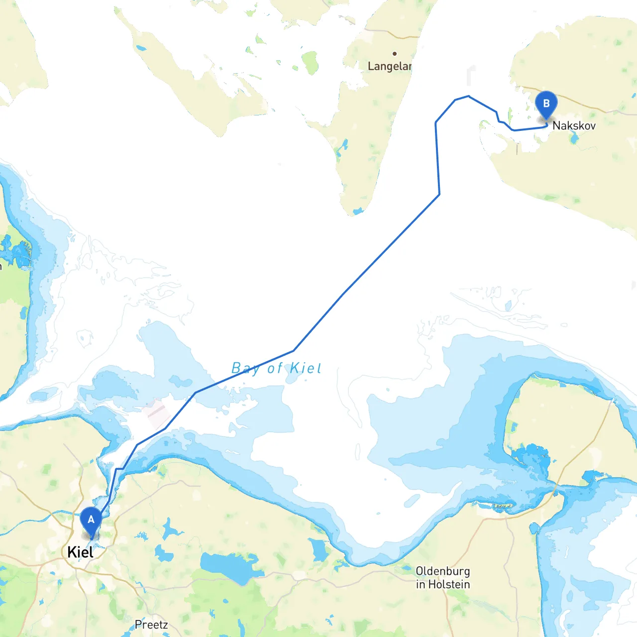 Kiel to Nakskov