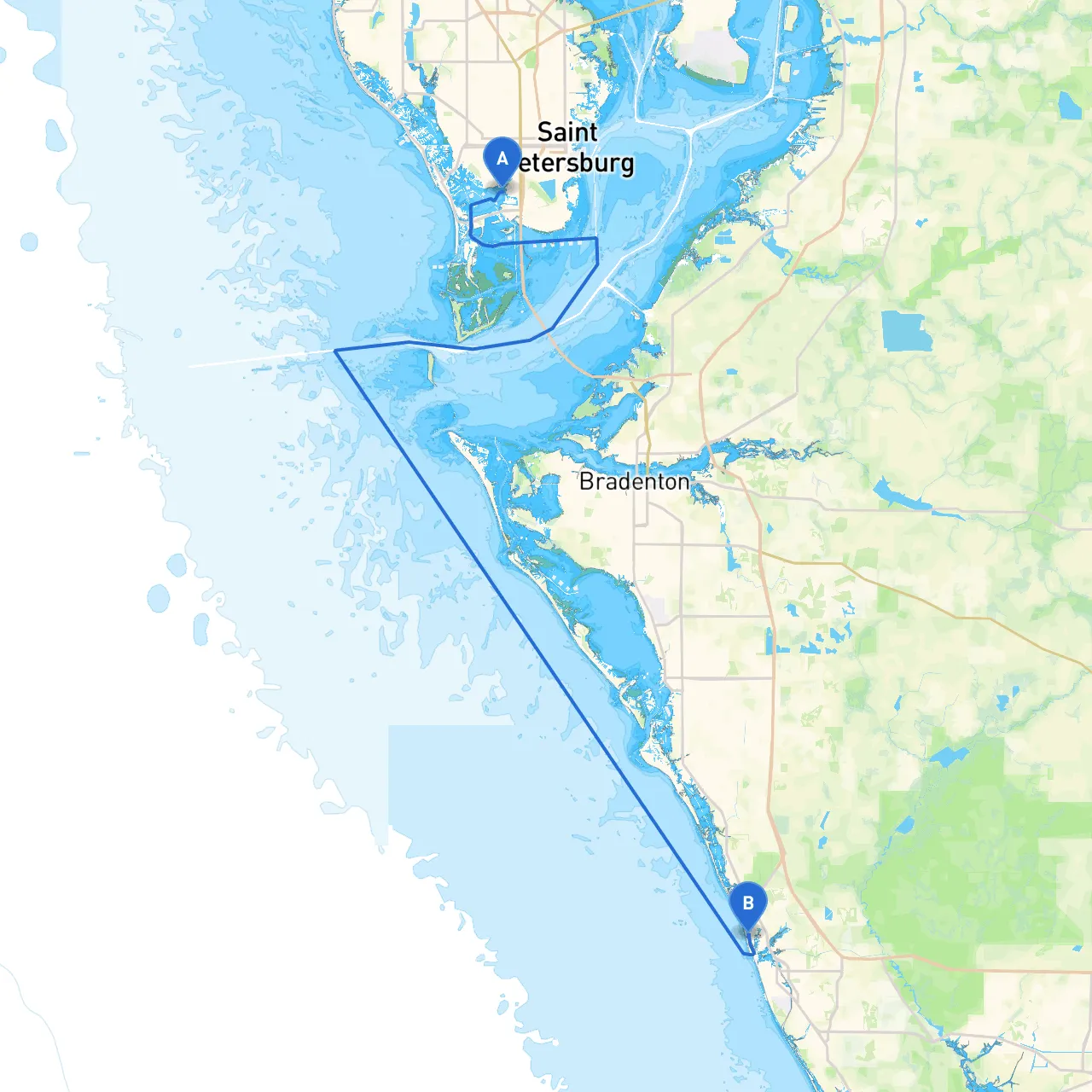 Saint Petersburg to Nokomis