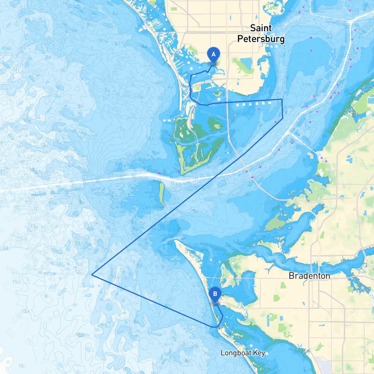 Saint Petersburg to Bradenton Beach