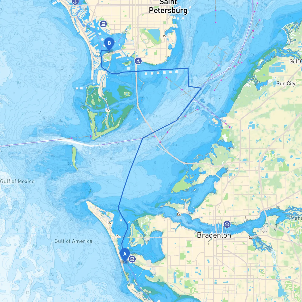 Bradenton Beach to St. Petersburg