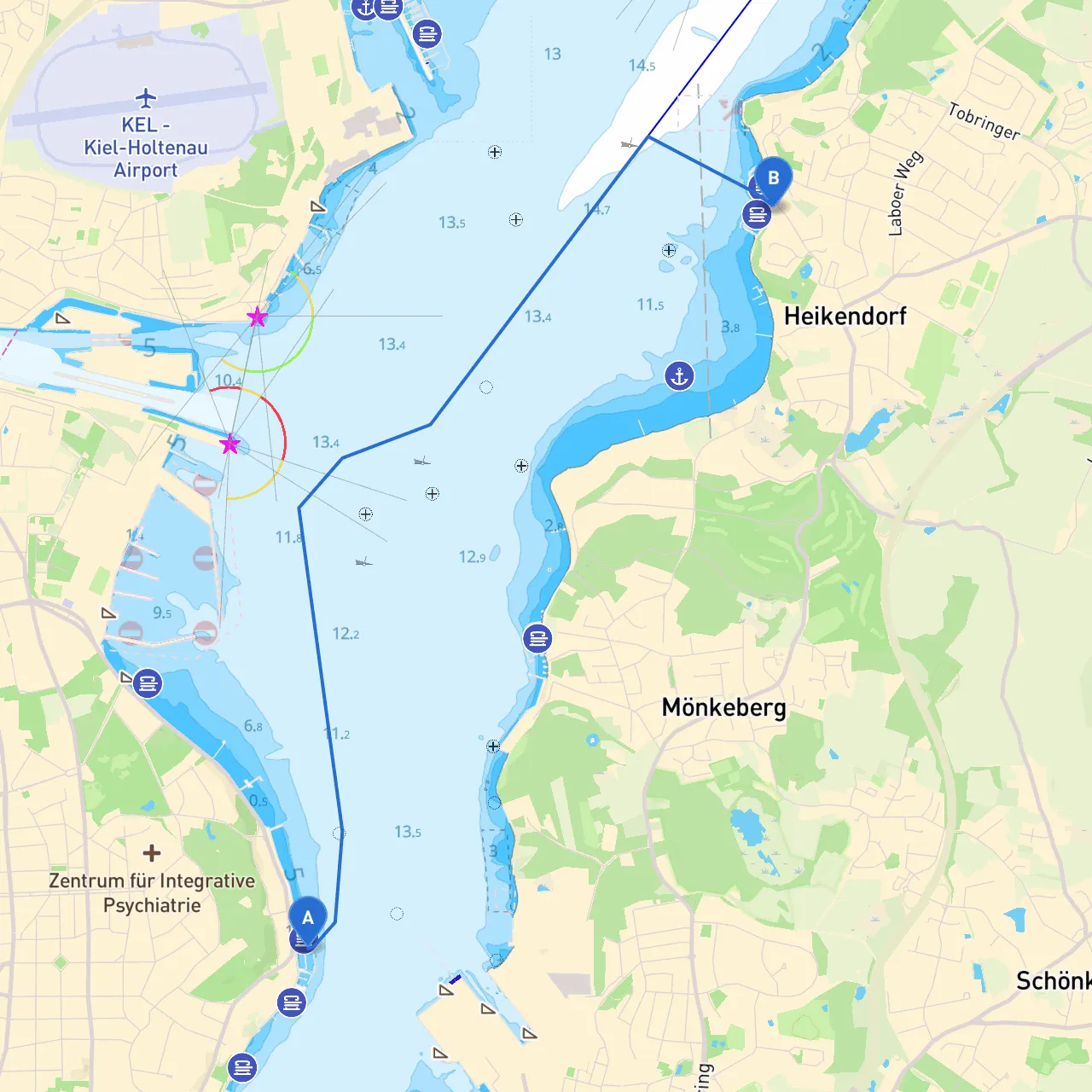 Kiel to Heikendorf
