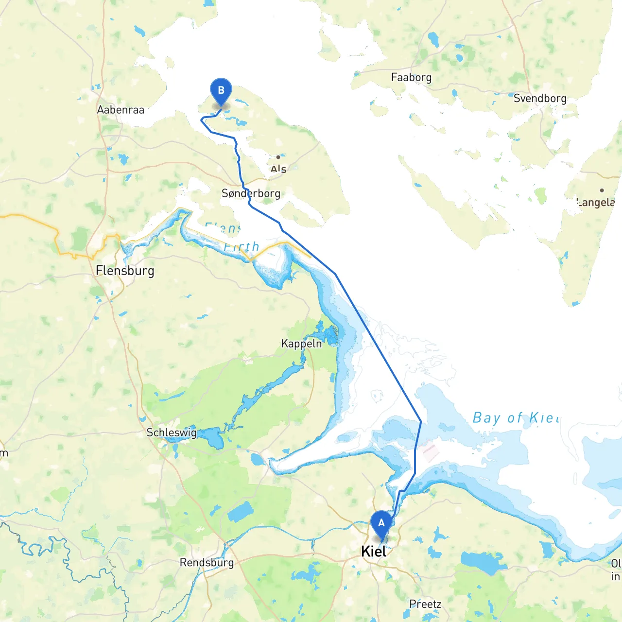 Kiel to Nordborg