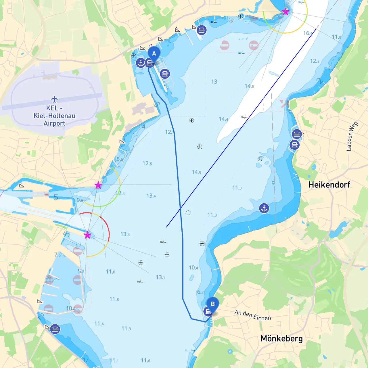 Kiel to Mönkeberg
