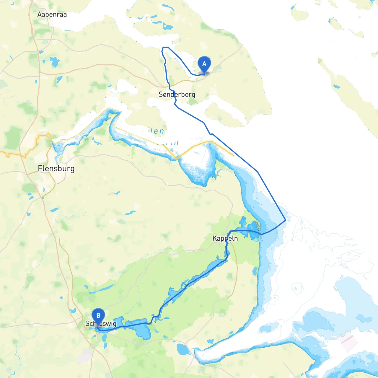 Augustenborg to Schleswig