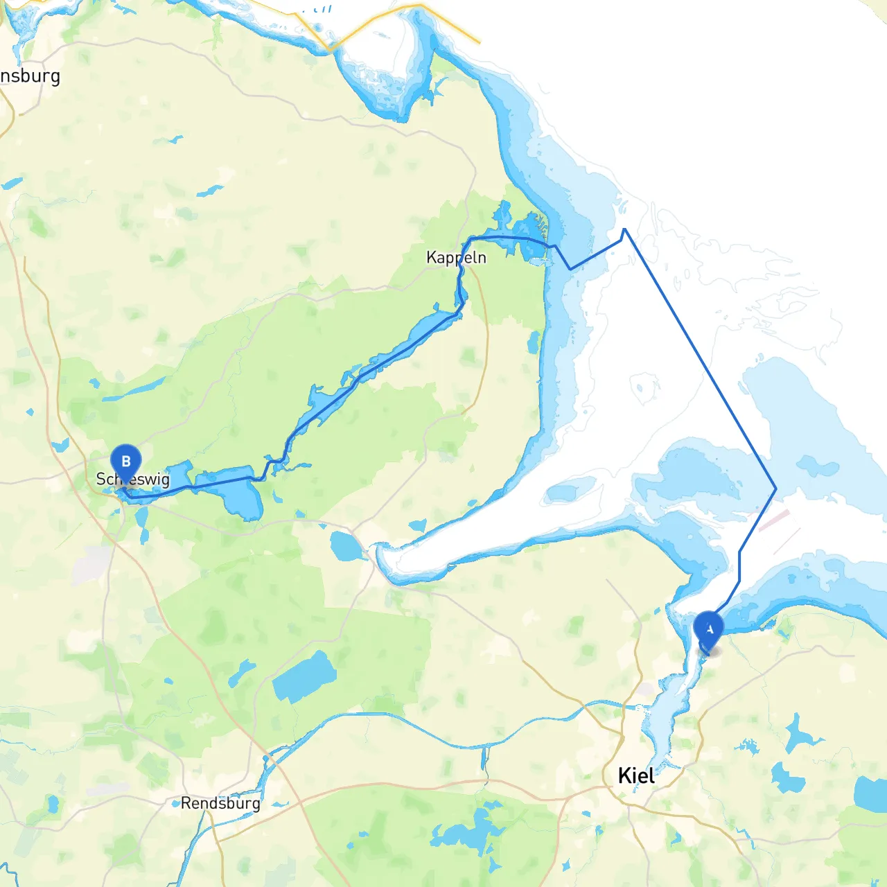 Laboe to Schleswig
