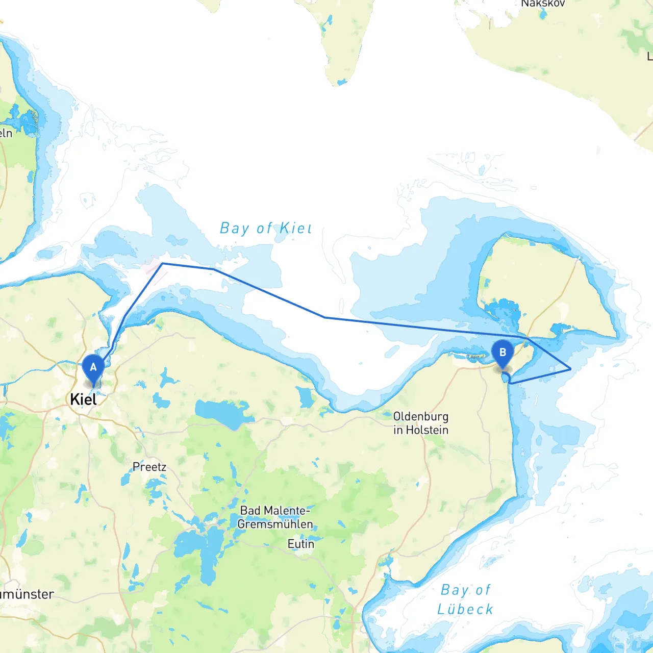 Kiel to Großenbrode