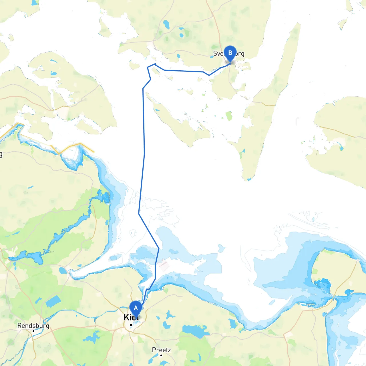 Kiel to Vindeby
