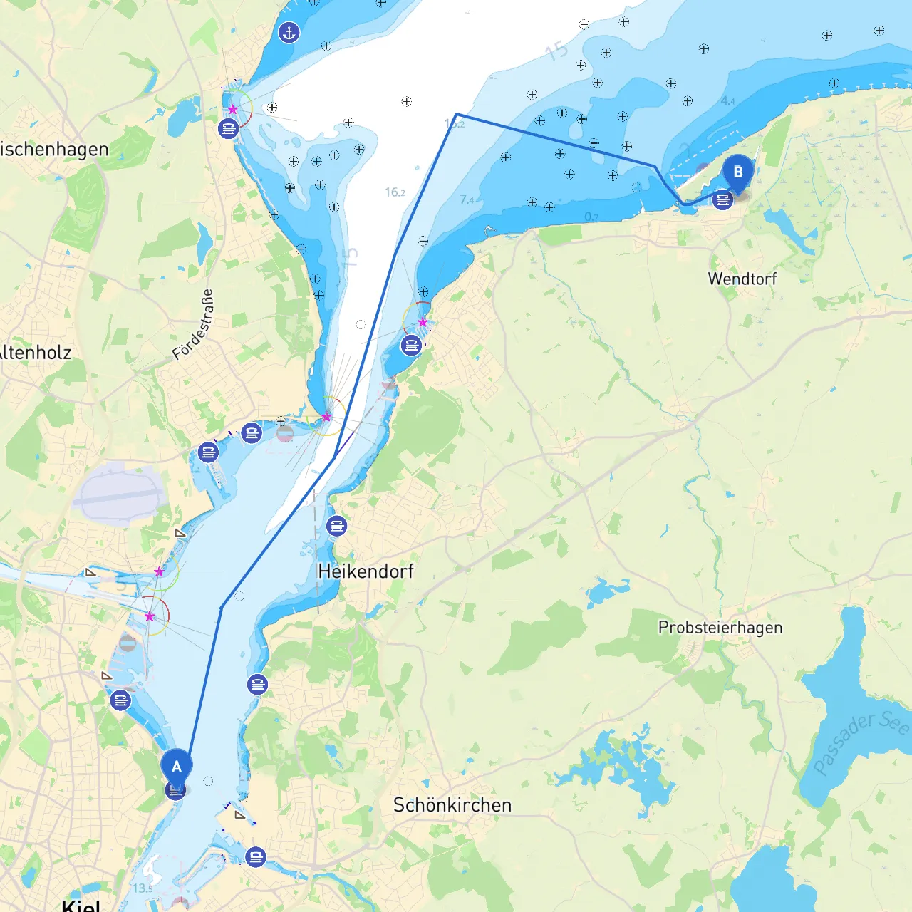 Kiel to Wendtorf