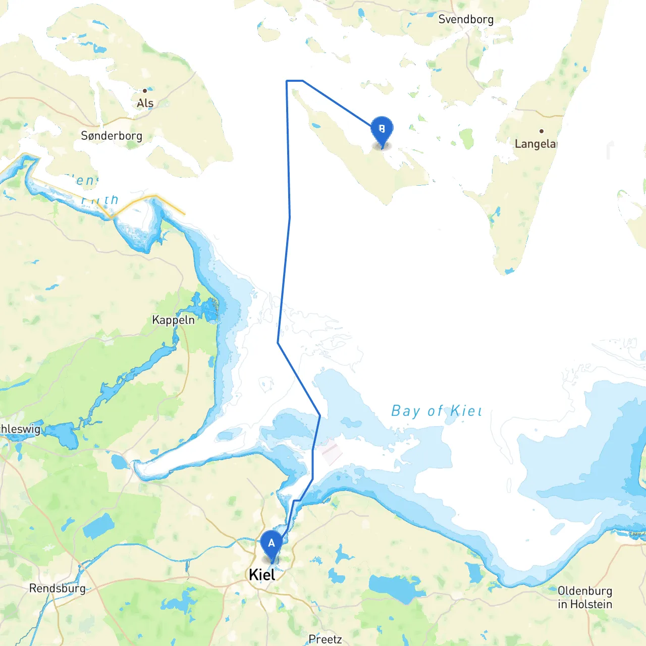 Kiel to Ærøskøbing