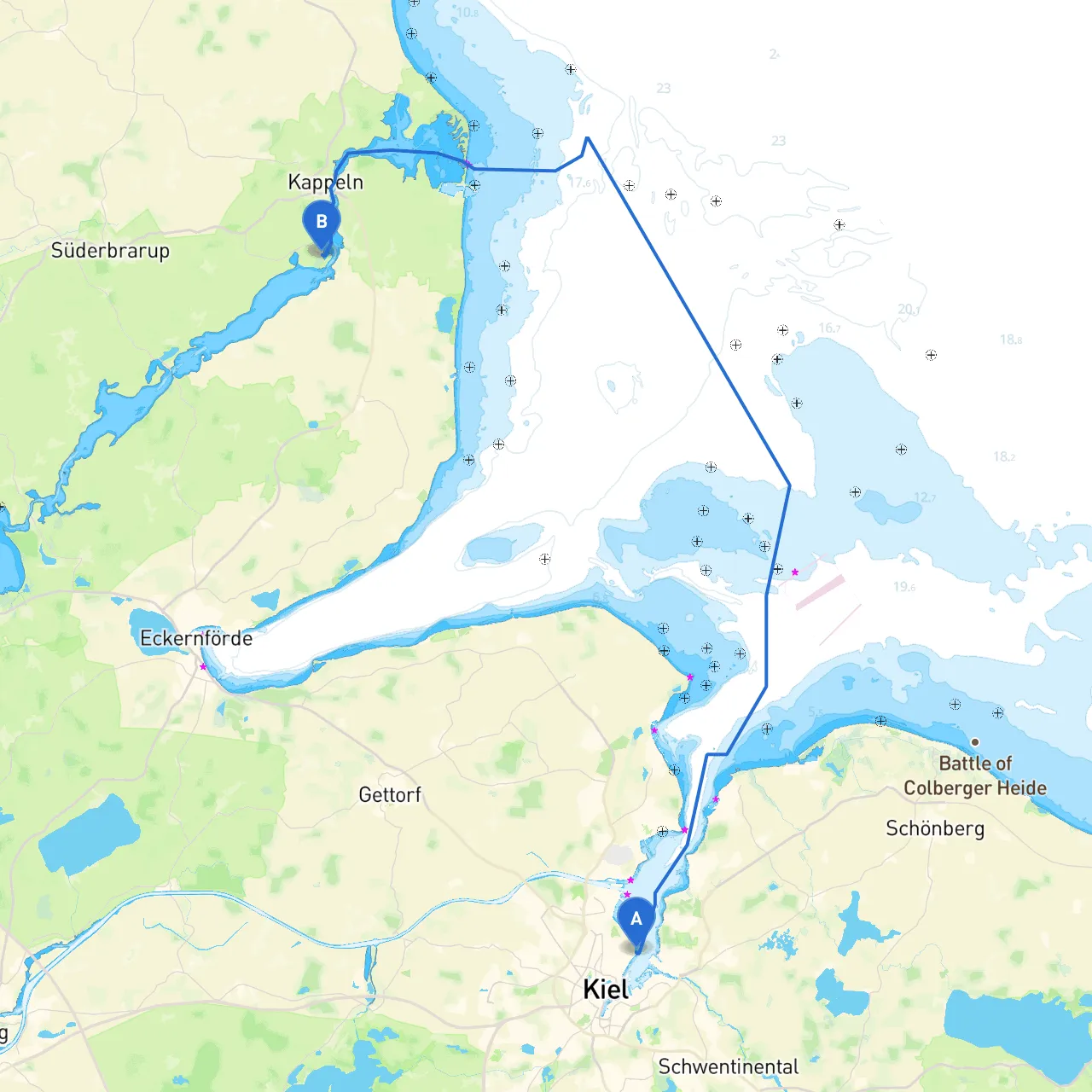 Kiel to Grodersby