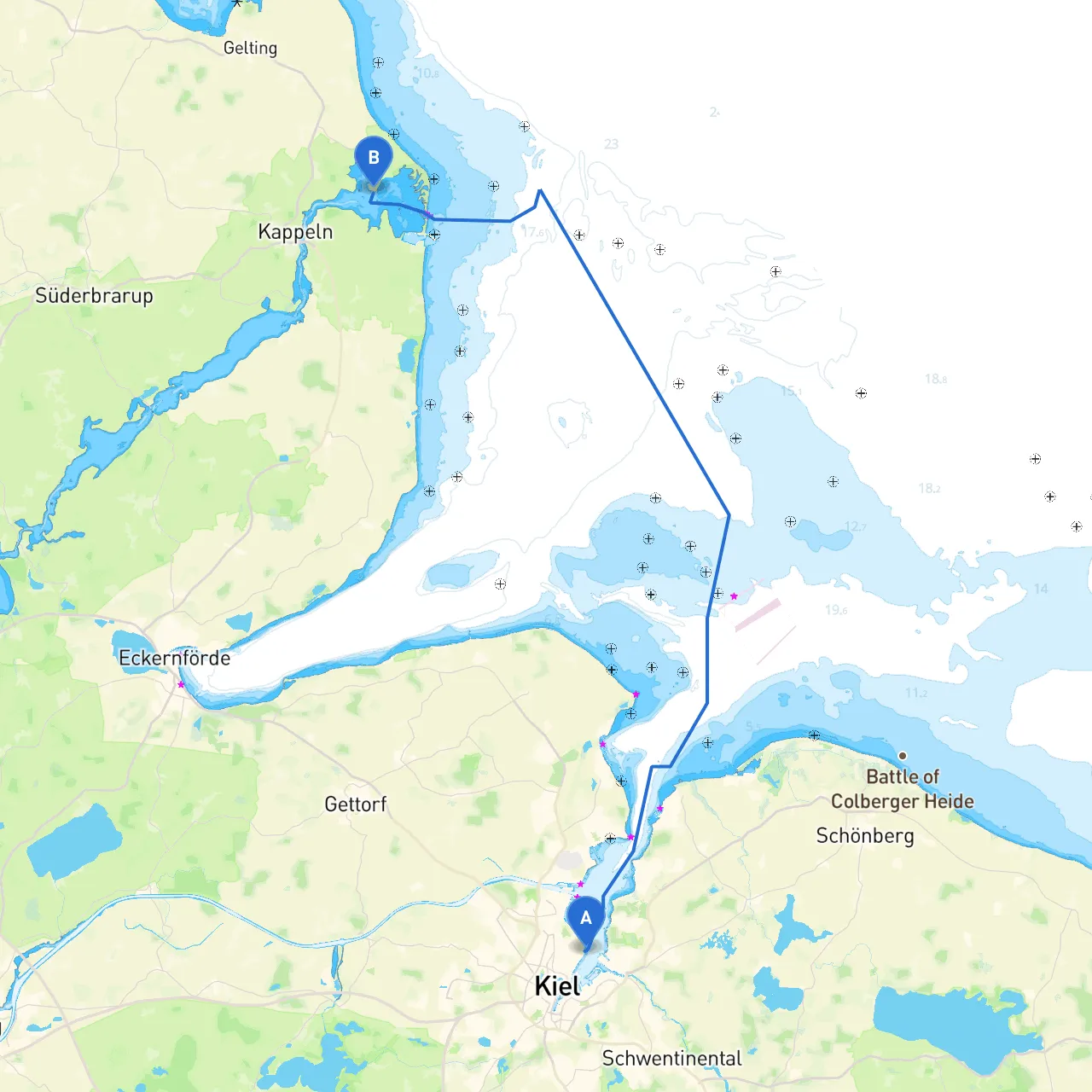 Kiel to Maasholm