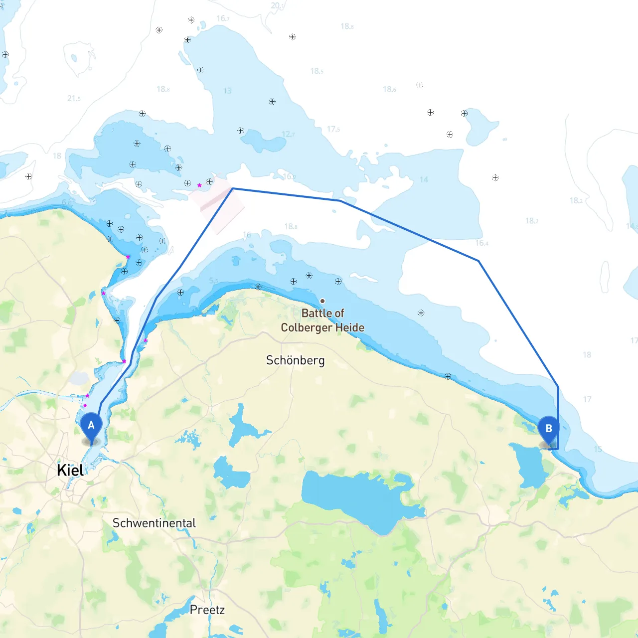 Kiel to Behrensdorf