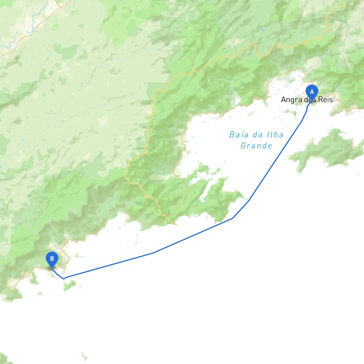 Angra dos Reis to Ubatuba