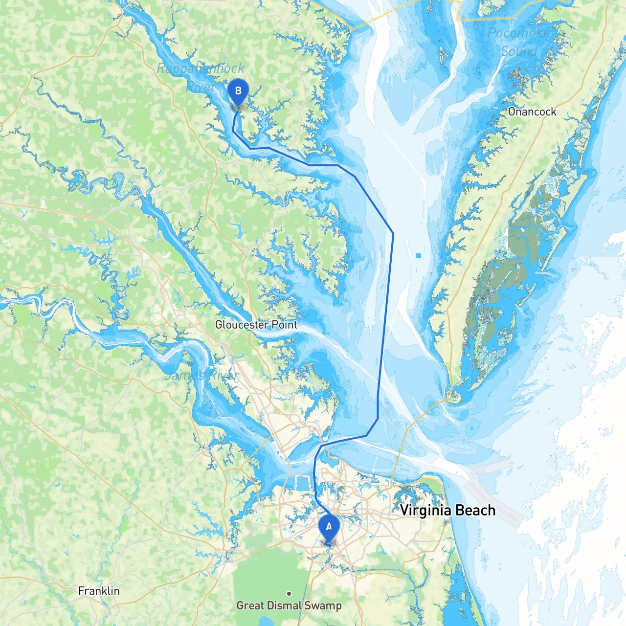 Chesapeake to Lancaster