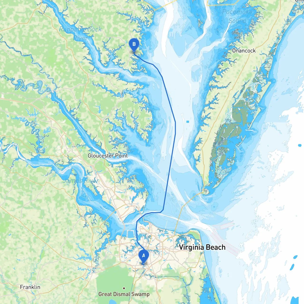 Chesapeake to Kilmarnock