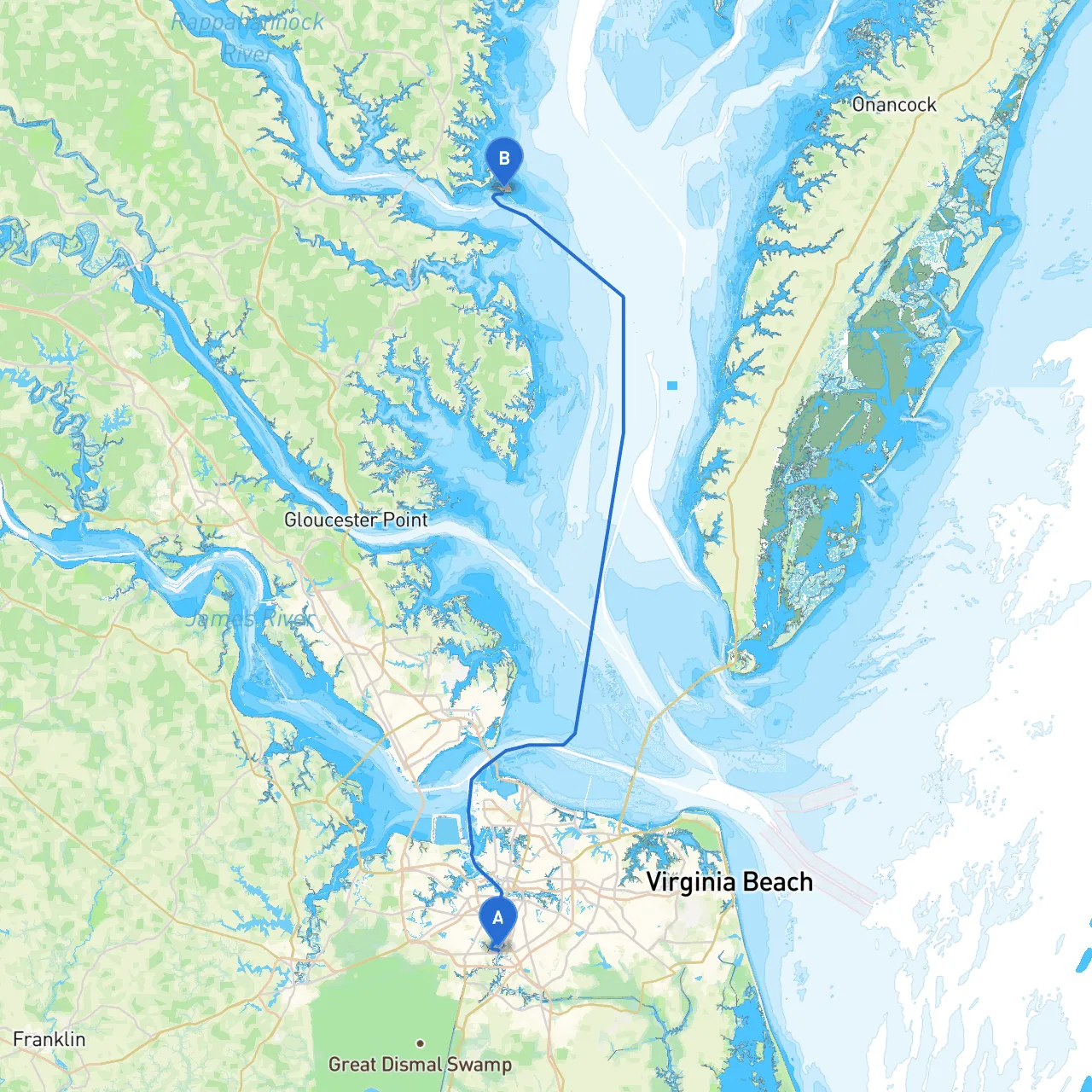 Chesapeake to White Stone