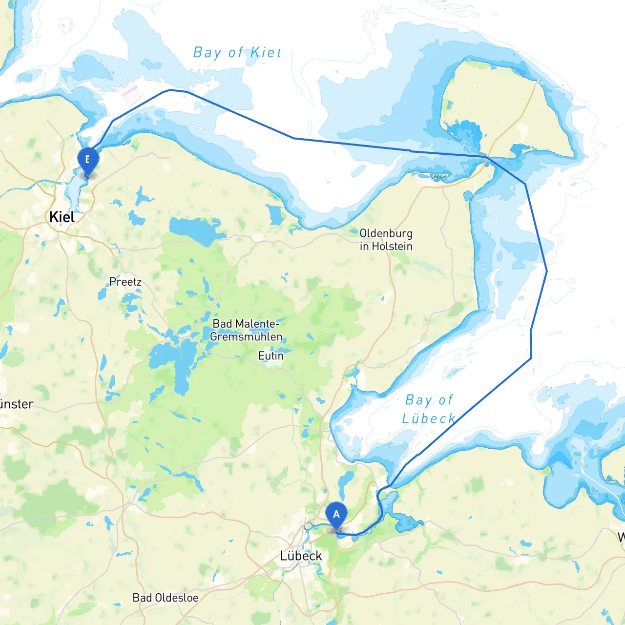 Lubeck to Heikendorf