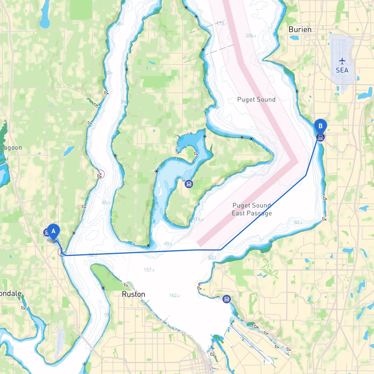 Gig Harbor to Des Moines
