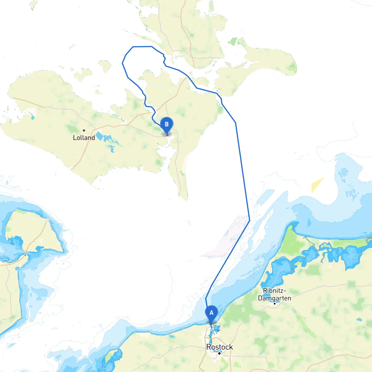 Rostock to Nykøbing Falster