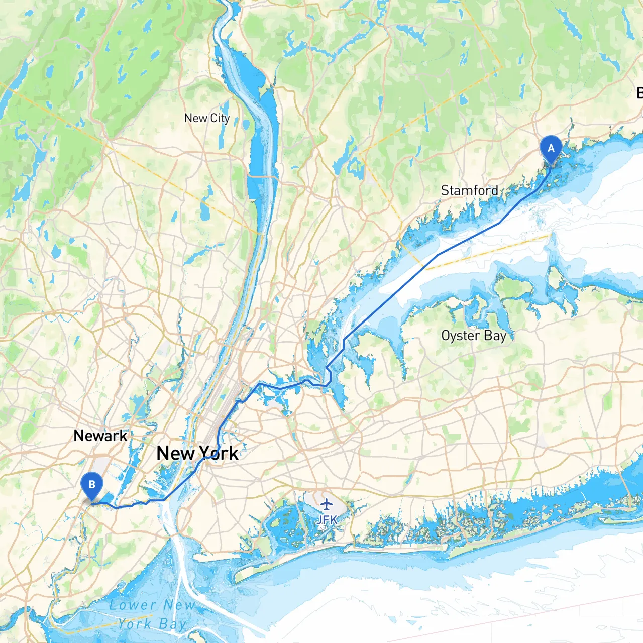 Norwalk to Elizabeth
