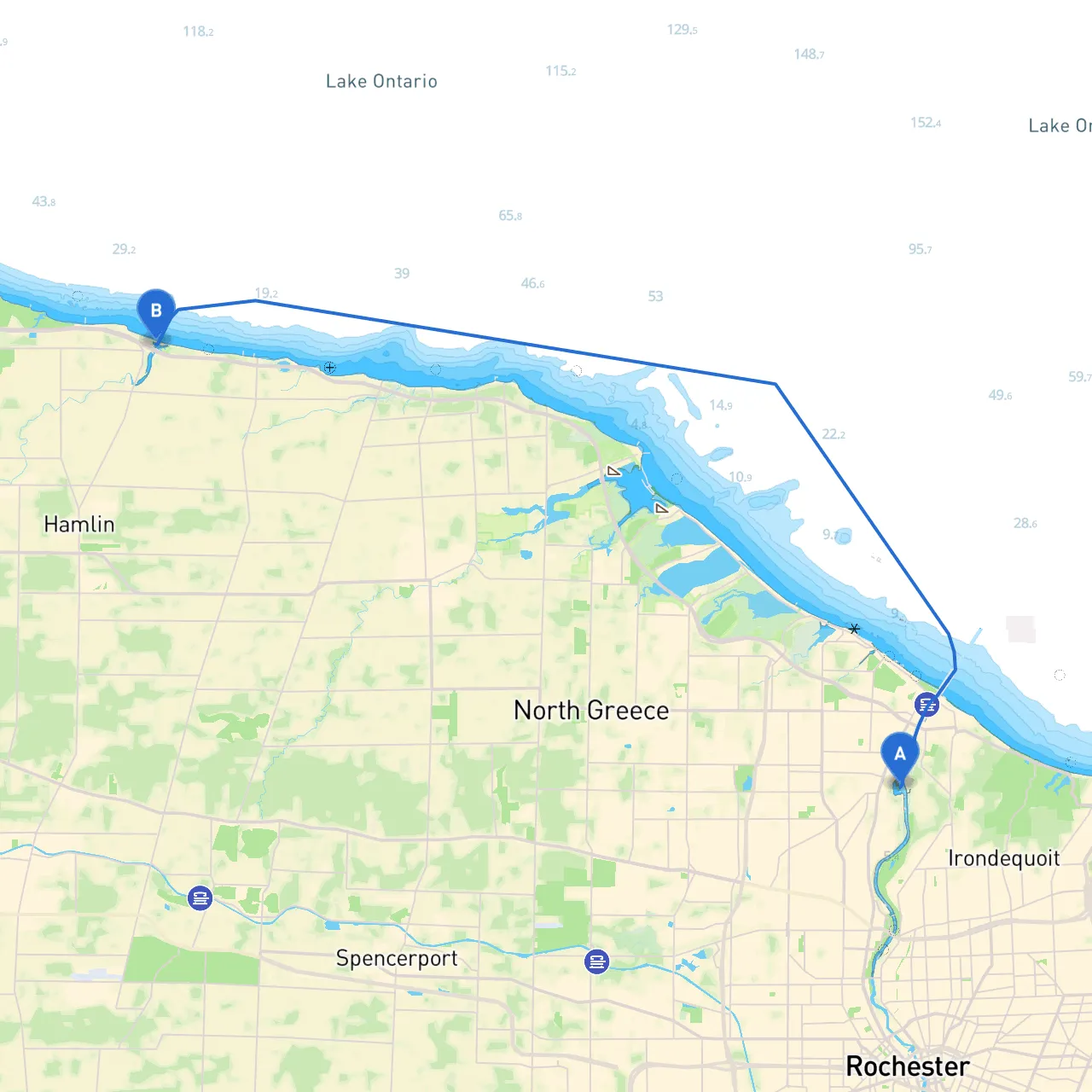 City of Rochester to Hamlin