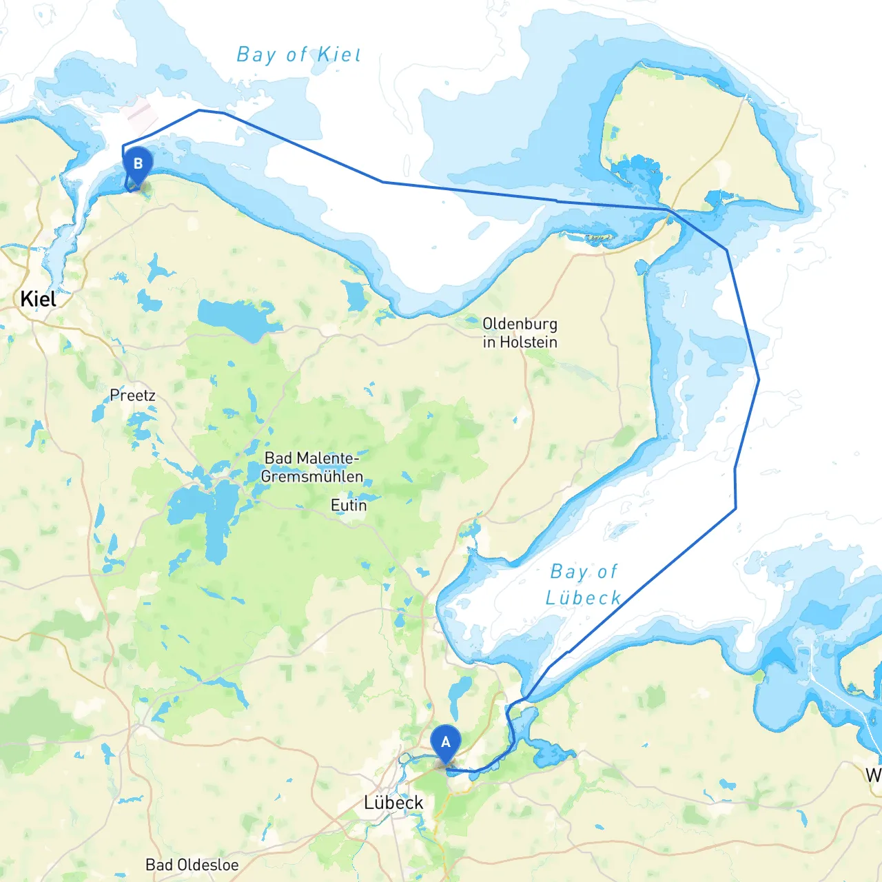 Lubeck to Wendtorf