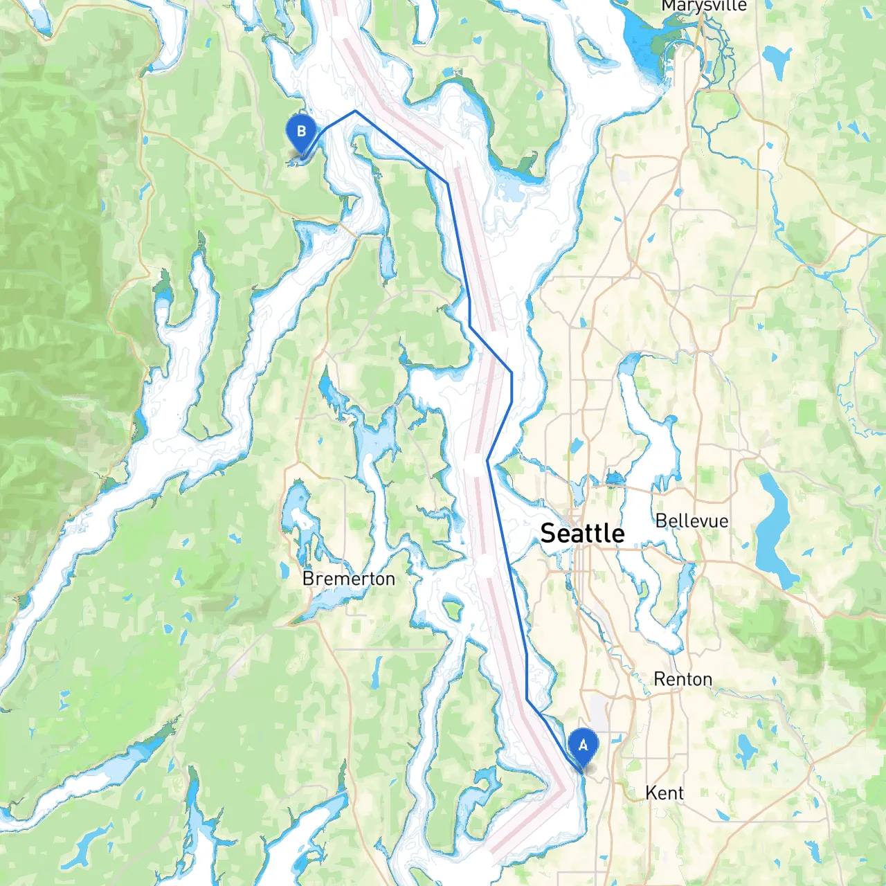 Des Moines to Port Ludlow