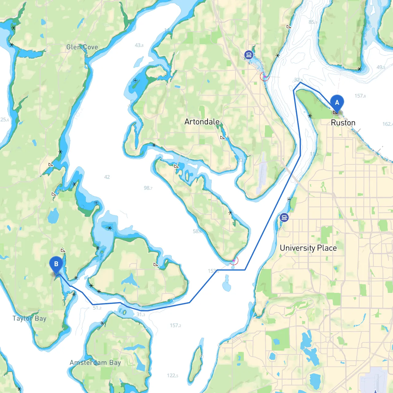 Tacoma to Longbranch